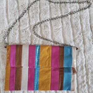 Beautiful multicolor clutch